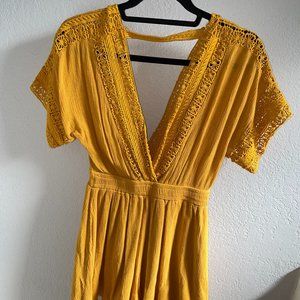 Forever 21 Yellow Romper